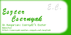 eszter csernyak business card